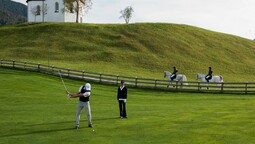 idyllic golf course in Achenkirch