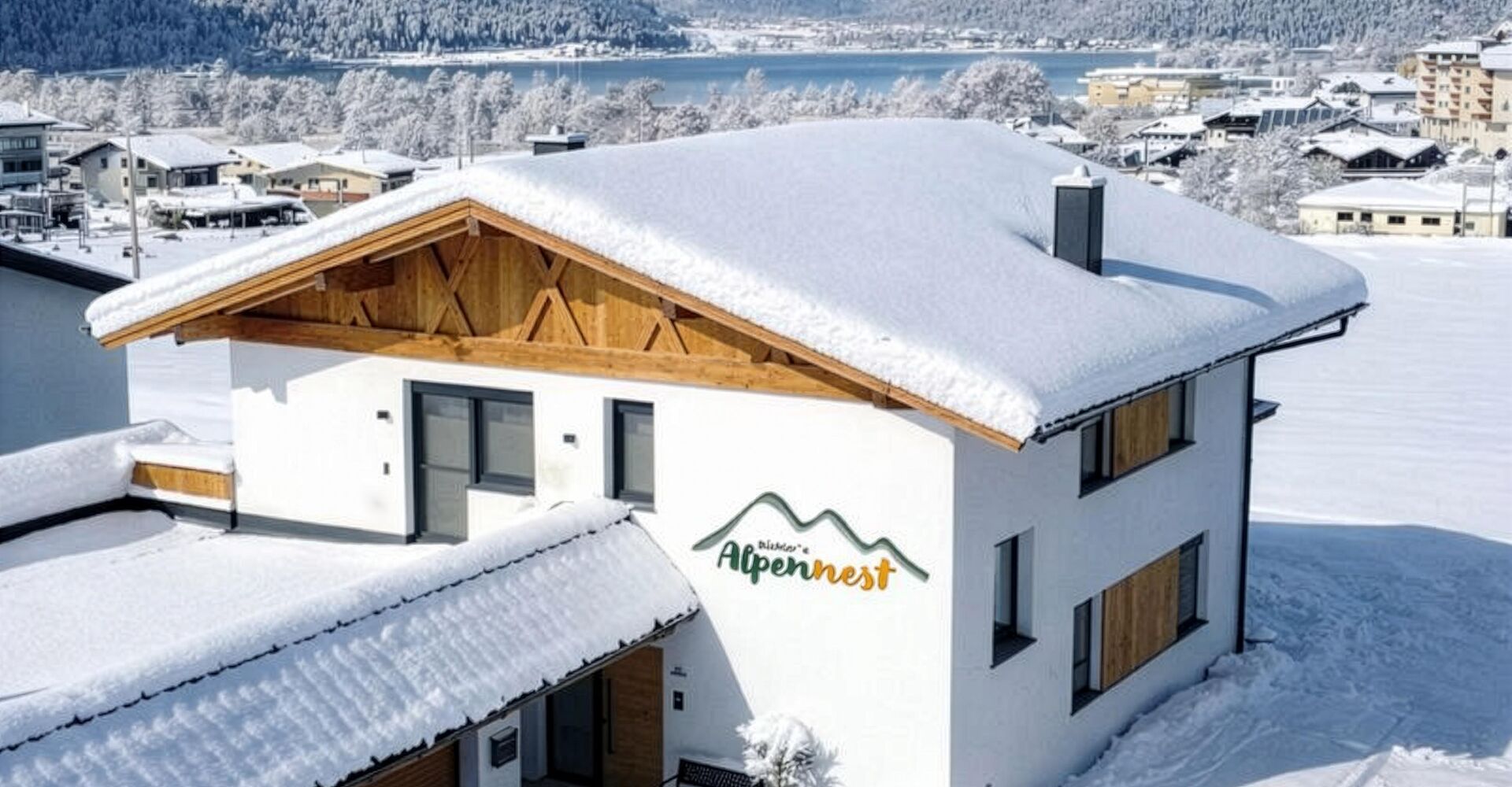 Außenansicht Haus Winter