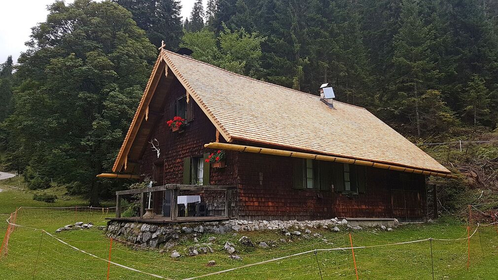 Hütte am Kleinen Ahornboden