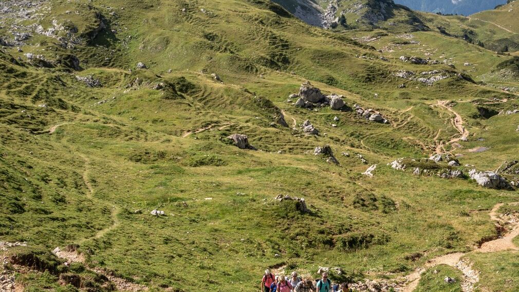 am Gipfel der 2.259 Meter hohen Rofanspitze