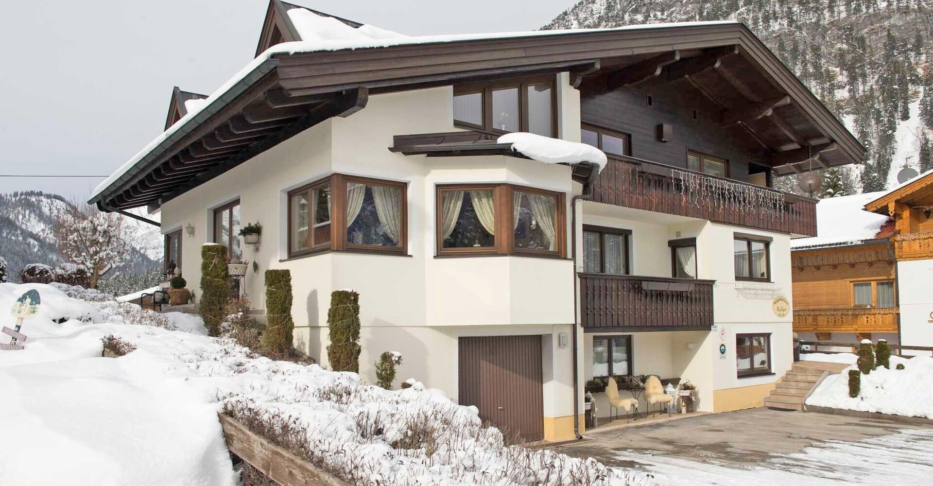 Appartement Koller - Außenansicht Winter