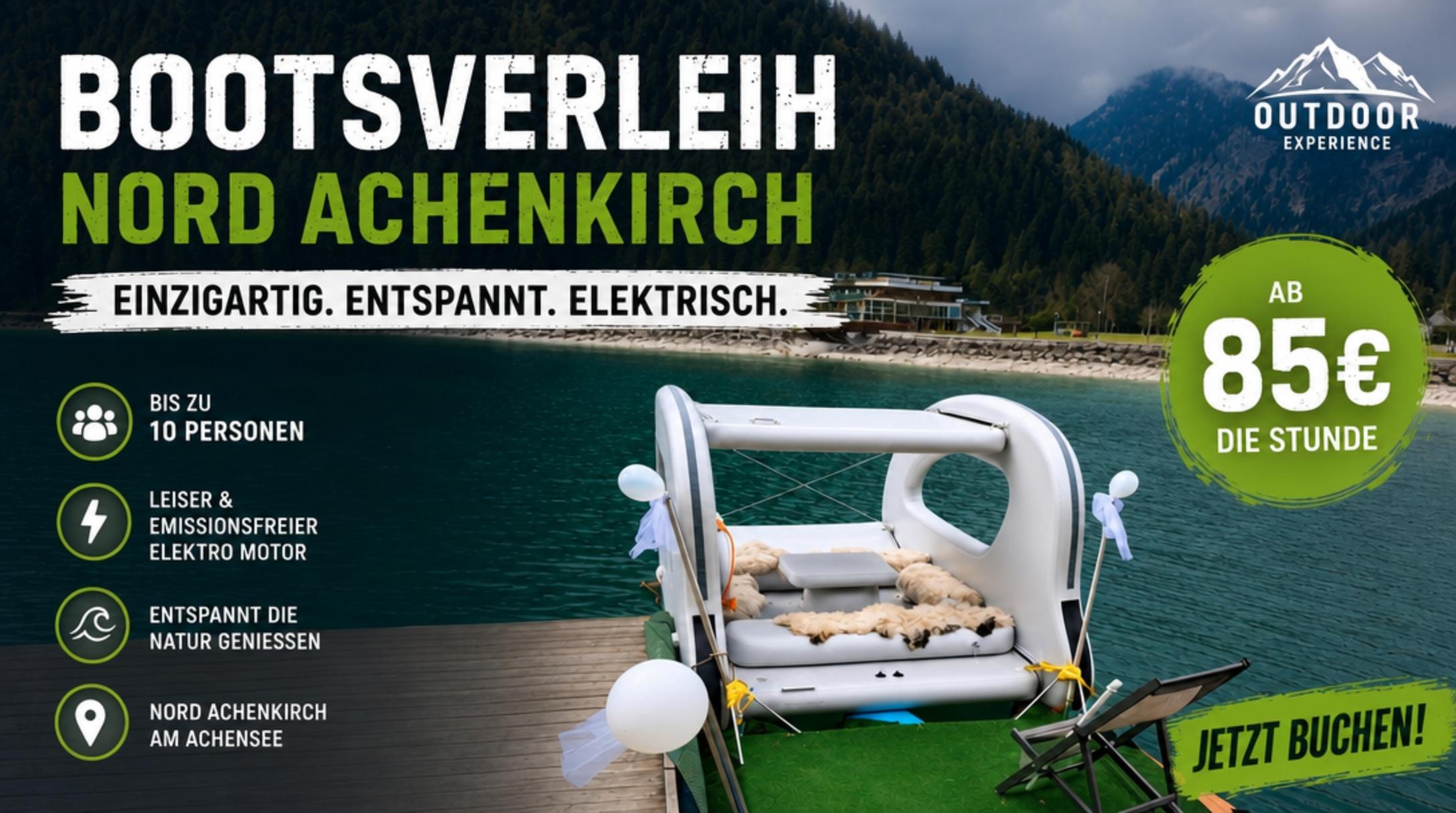 Houseboot mit Elektromotor